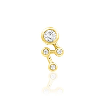 threadless: "Starbright" End in Gold with CZ's - Image 3