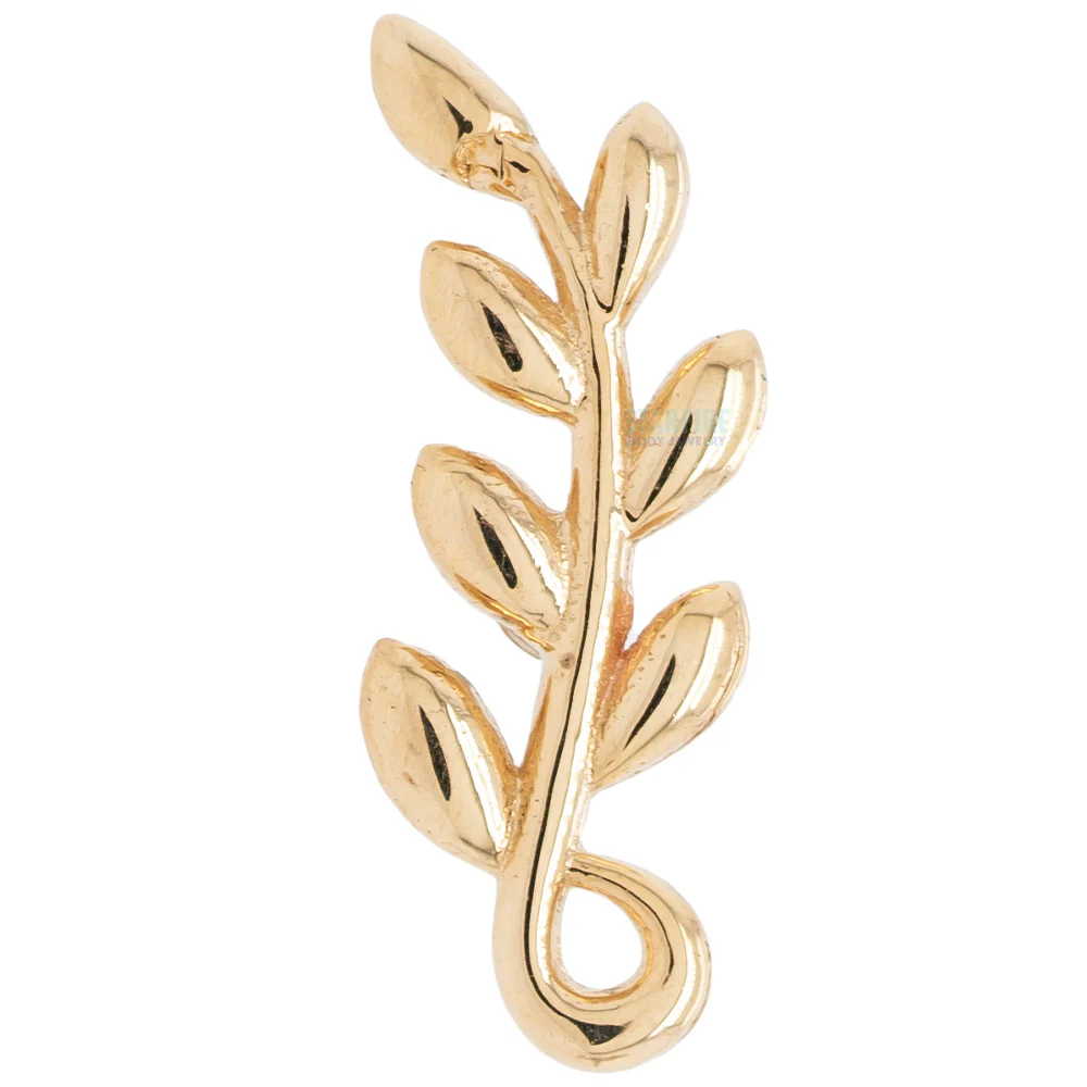 threadless: "Tendril" Pin in Gold - Image 4