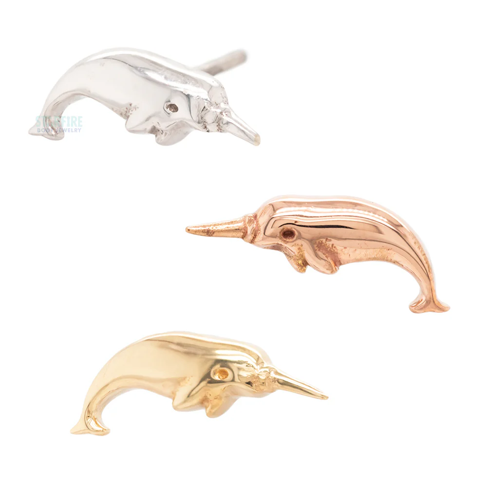 threadless: "Unicorn of the Sea" End in Gold