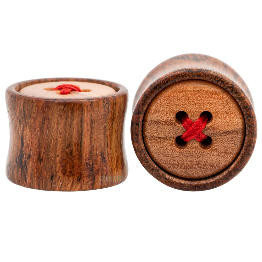 Threads (Button) Wood Plugs - Image 2