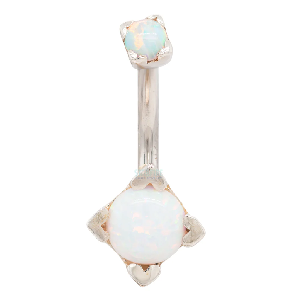 'Tres Jolie' Round Opal Navel Curve - Image 3