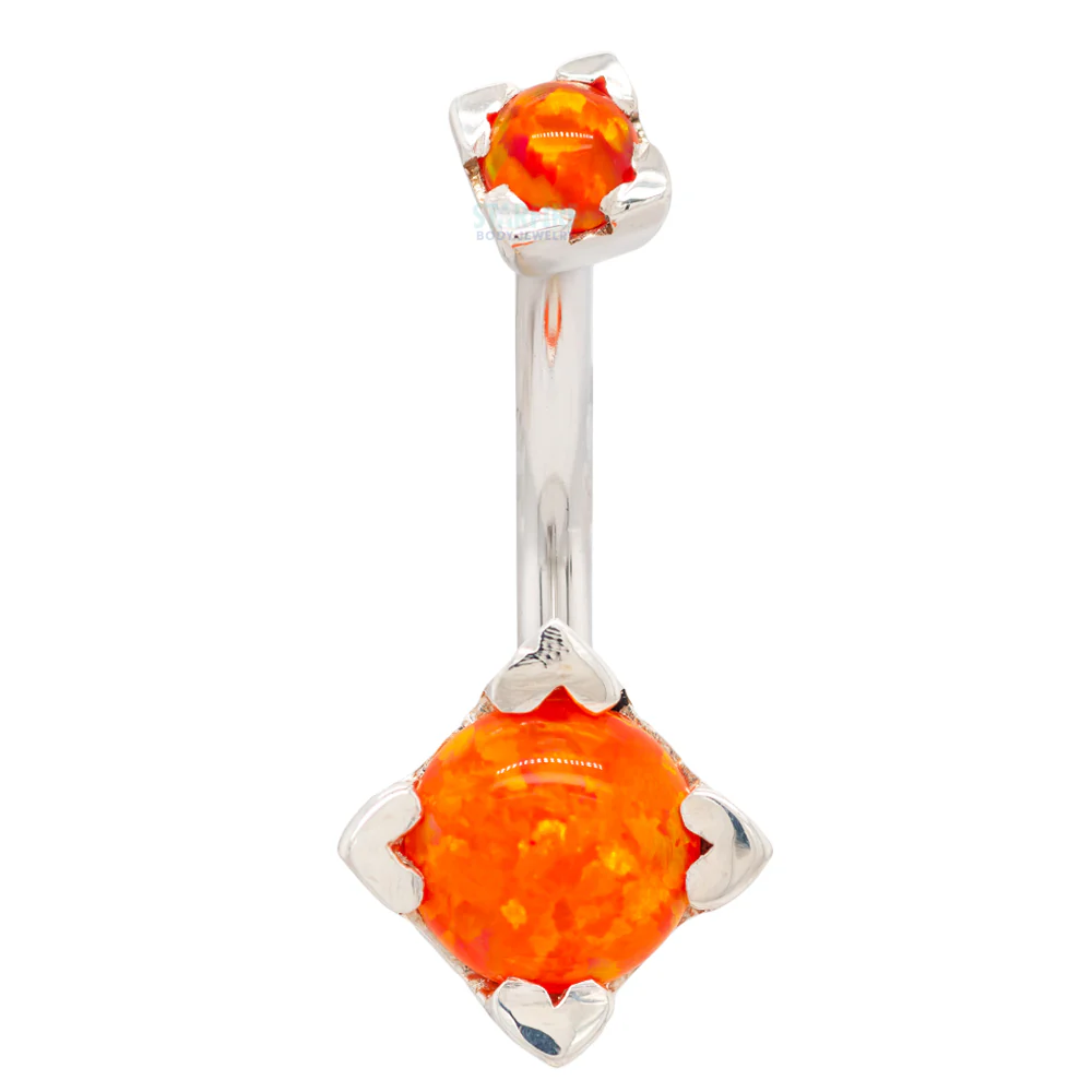 'Tres Jolie' Round Opal Navel Curve - Image 8