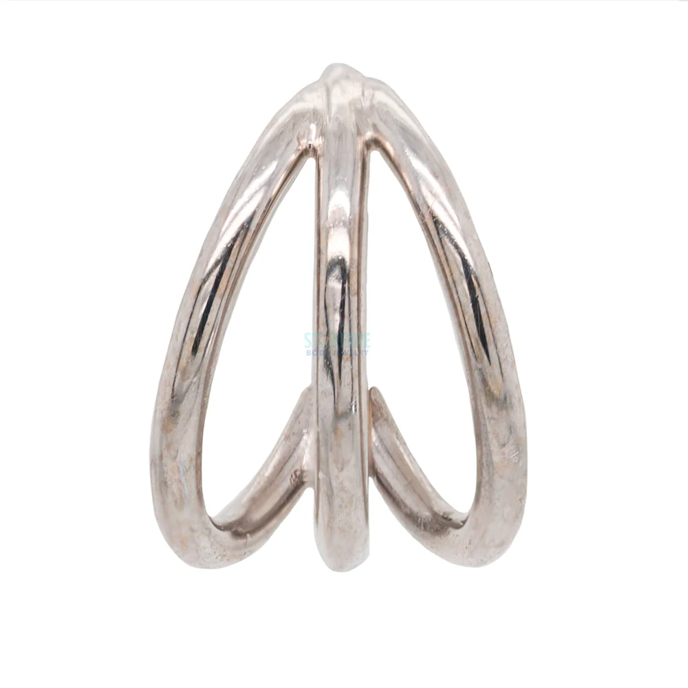 Triple Gap Seam Ring in Gold - Image 2