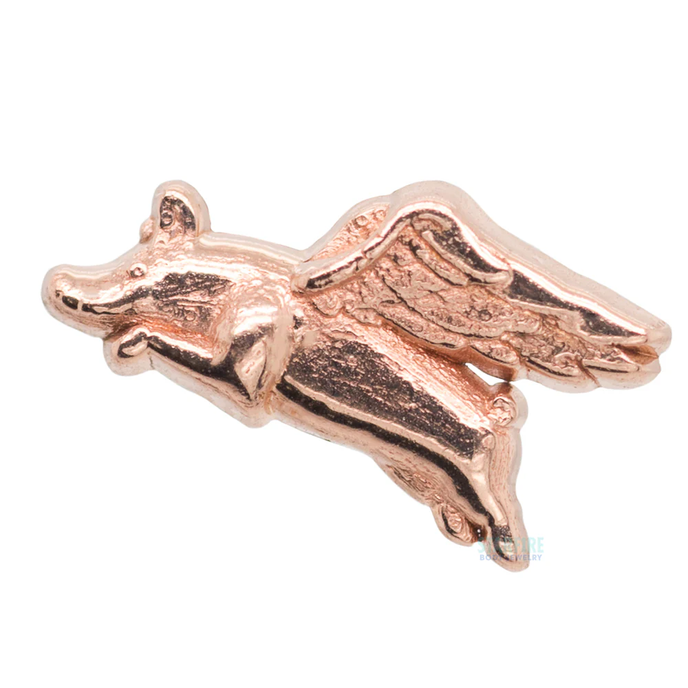 When Pigs Fly Threaded End in Gold - Image 5
