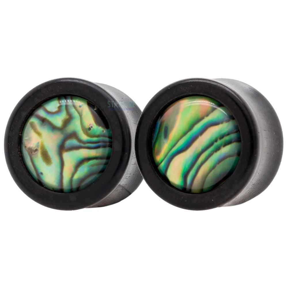Paua Inlay Wood Plugs - Image 3